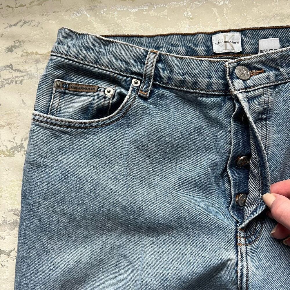 Calvin Klein y2k jeans Junior Low Rider Sandblast 32 waist - Picture 4 of 12
